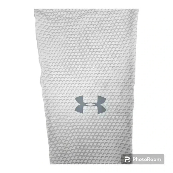 Under Armour Men's HeatGear Printed Leggings white/steel #1258897 NWT XXL - Picture 3 of 9
